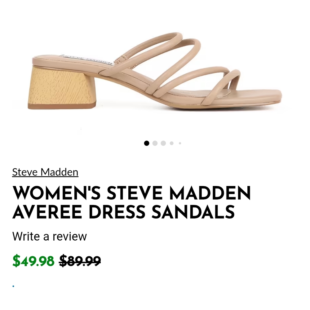 Steve Madden Tan Sandals Elegant Strappy Design